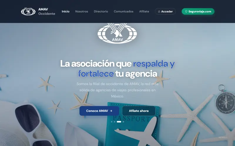 Captura de amavoccidente.org