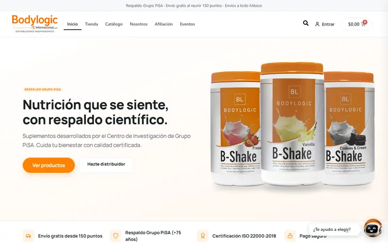 Captura de bodylogicinternacional.com