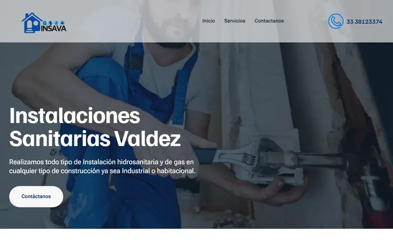 Captura de insavainstalaciones.com